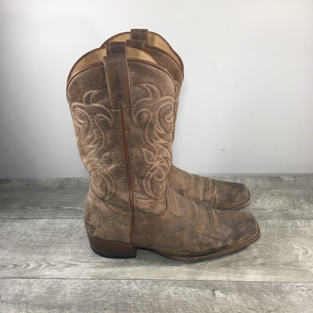 Shyanne BBW196 Darby Rodeo Square Toe Western Cowboy Leather Women Boots Size 11